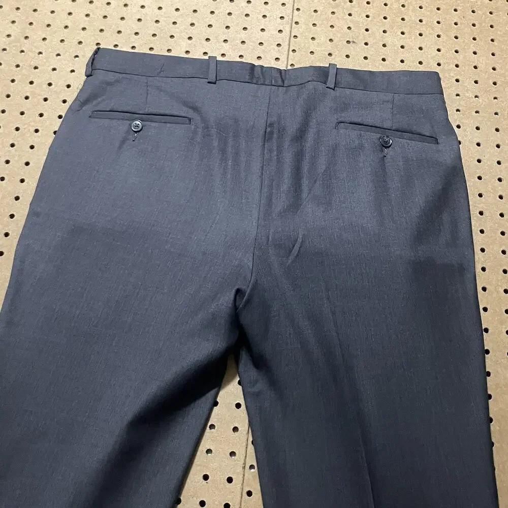 Peter Millar Suit Mens 40 S Gray 2pc Wool Blazer Pants 37x30 Modern Canada MINT